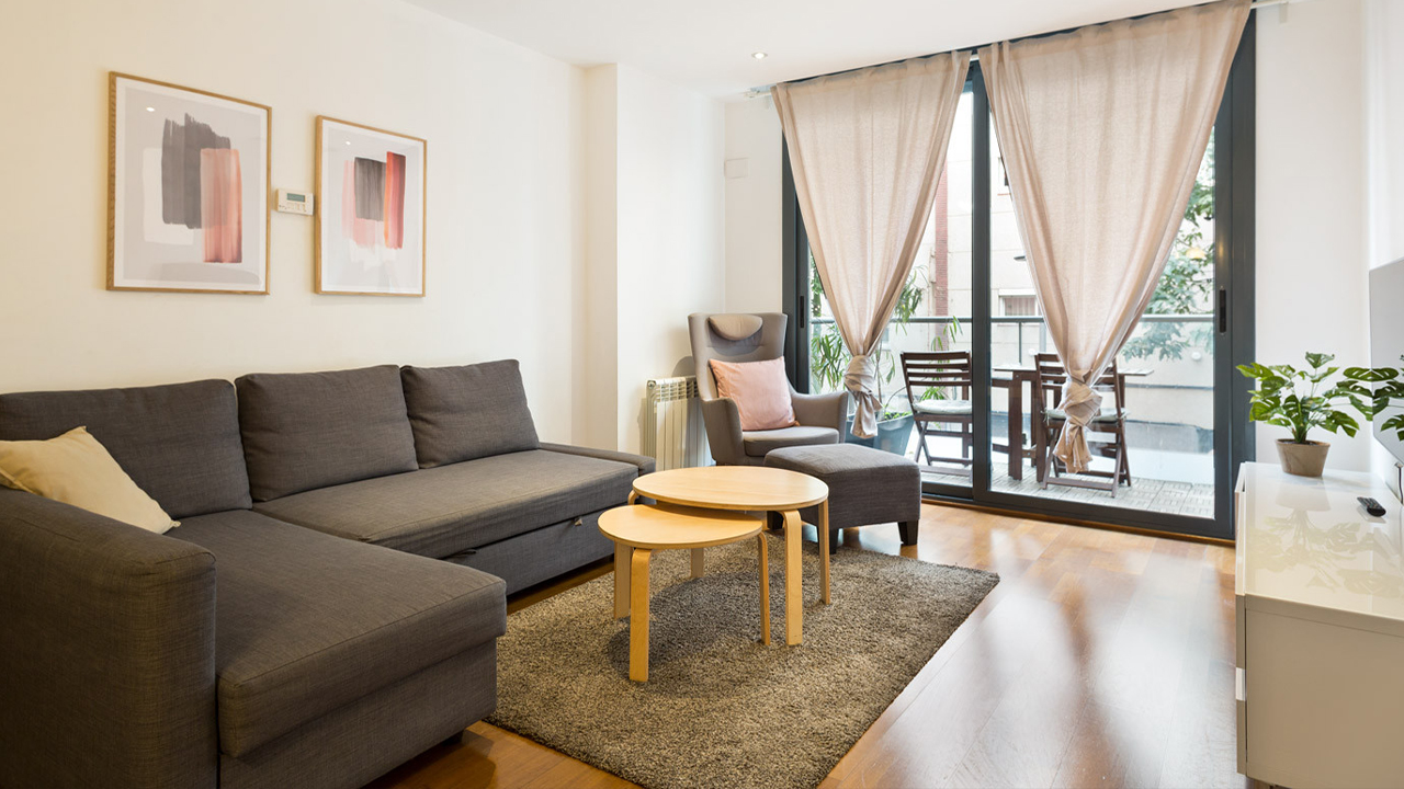 Les Corts Exclusive 1 Bedroom Flat with Balcony