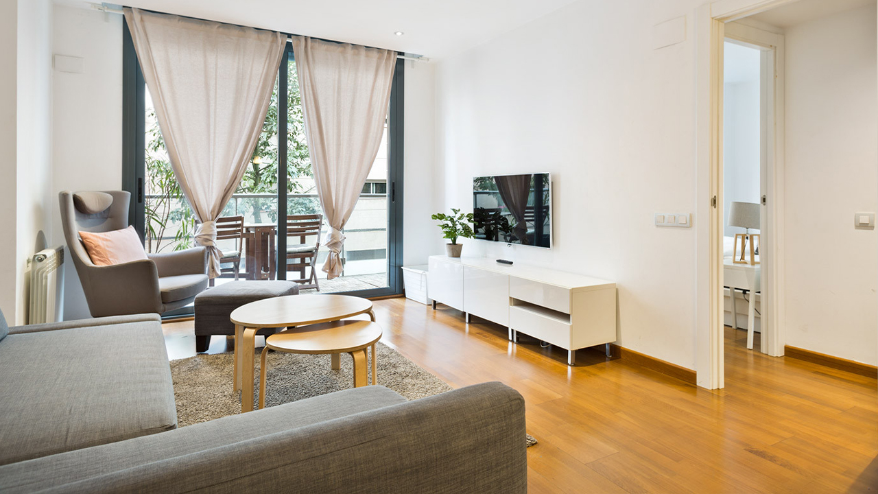 Les Corts Exclusive 1 Bedroom Flat with Balcony